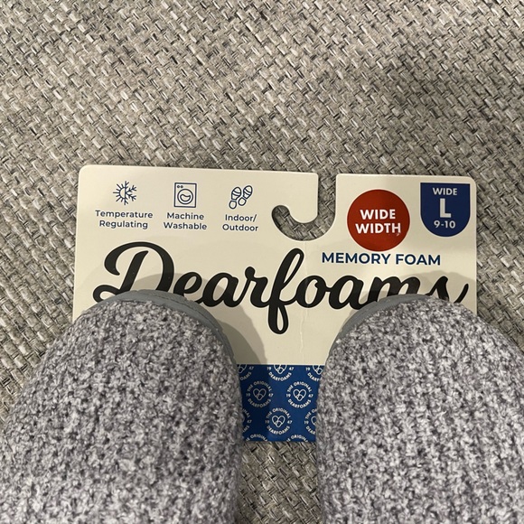 Women’s Dearfoams slippers brand new size 9-10 wide width - Picture 3 of 3